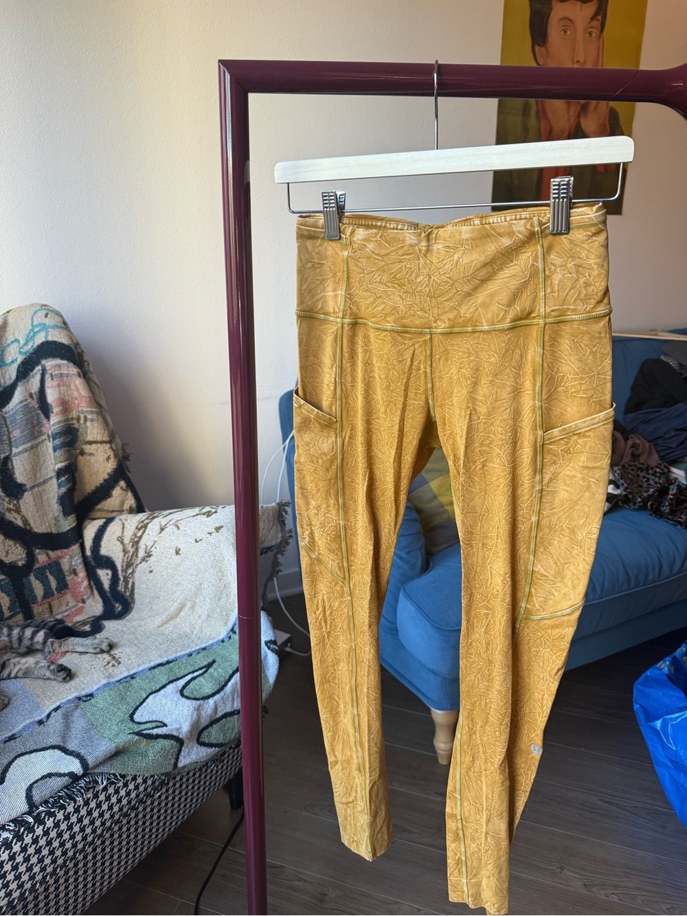 lululemon athletica Mustard Yellow High-Rise Leggings with Side Pockets